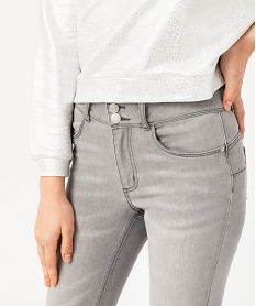 jean skinny push up taille normale femme gris push-upF128001_2