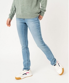 GEMO Jean slim taille normale en denim extensible femme Bleu