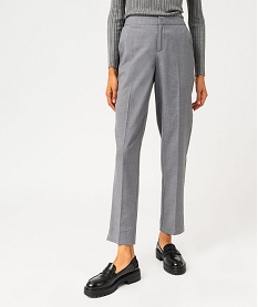 pantalon de tailleur chine femme gris pantalonsF131701_2