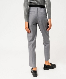 pantalon de tailleur chine femme gris pantalonsF131701_3