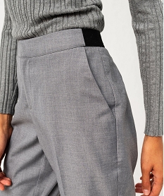 pantalon de tailleur chine femme gris pantalonsF131701_4