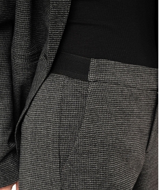 pantalon a motif pied de poule femme gris pantalonsF131801_2
