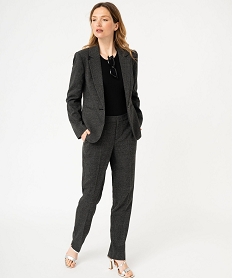 pantalon a motif pied de poule femme gris pantalonsF131801_4