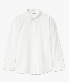 chemise oversize unie femme blanc standard chemisiersF136701_4