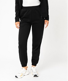 pantalon de jogging en molleton doux femme noir standard pantalonsF139601_3