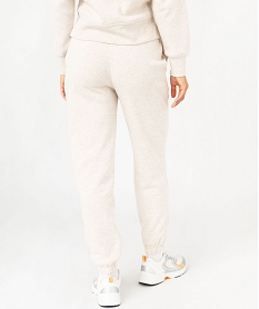 pantalon de jogging en molleton doux femme blanc chine pantalonsF139801_3