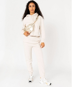 pantalon de jogging en molleton doux femme blanc chine pantalonsF139801_4