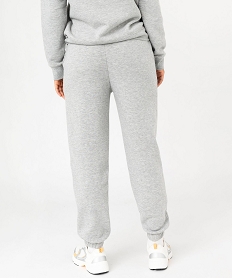 pantalon de jogging en molleton doux femme gris pantalonsF139901_3