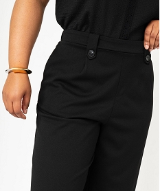 pantalon fluide coupe large femme grande taille noir pantalons fluidesF140301_2