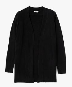 gilet long porte ouvert femme noir standard giletsF142101_4