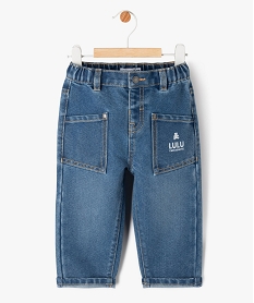 GEMO Jean coupe mom avec poches plaquées bébé garçon - LuluCastagnette Bleu