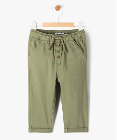 GEMO Pantalon en denim coloré bébé garçon vert standard