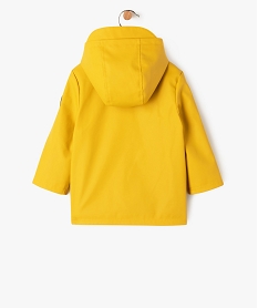 impermeable a capuche et doublure polaire bebe jaune standard vestesF157801_4