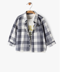 GEMO Ensemble 2 pièces chemise et tee-shirt bébé garçon - LuluCastagnette Imprimé