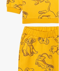 ensemble 2 pieces bebe garcon sweat et pantalon en maille - disney orange sweatsF158601_2