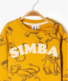 ensemble 2 pieces bebe garcon sweat et pantalon en maille - disney orange sweatsF158601_3