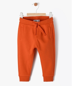 pantalon de jogging avec ceinture bord-cote bebe garcon rouge joggingsF159201_4