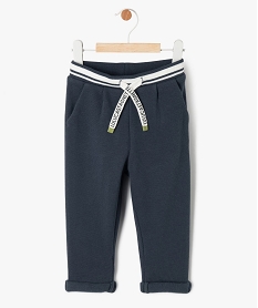 pantalon en maille piquee bebe garcon - lulucastagnette bleu pantalons et jeansF159601_1