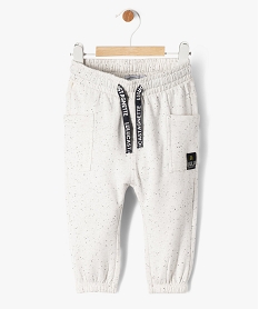 pantalon en maille interieur molletonne bebe garcon - lulucastagnette beigeF159701_1