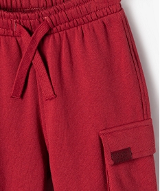pantalon en maille coupe cargo bebe garcon rouge pantalons et jeansF159801_2