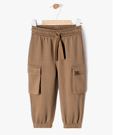 GEMO Pantalon en maille coupe cargo bébé garçon marron standard