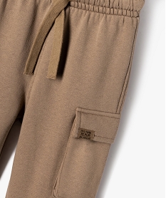 pantalon en maille coupe cargo bebe garcon brun pantalons et jeansF159901_2
