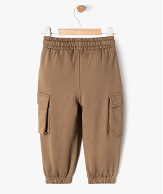 pantalon en maille coupe cargo bebe garcon brun pantalons et jeansF159901_3