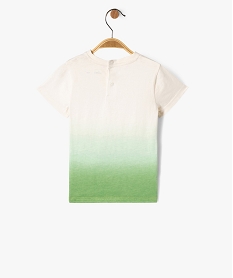 tee-shirt manches courtes tie-and-dye bebe garcon vert tee-shirts manches courtesF163901_3