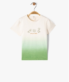 tee-shirt manches courtes tie-and-dye bebe garcon vert tee-shirts manches courtesF163901_4