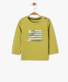 GEMO Tee-shirt manches longues en coton imprimé bébé garçon - LuluCastagnette Vert