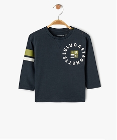 GEMO Tee-shirt manches longues en coton imprimé bébé garçon - LuluCastagnette Bleu