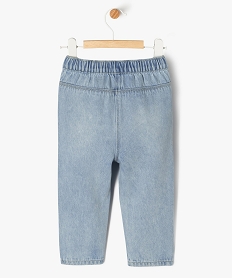 jean delave a details fleuris bebe fille bleu jeansF169401_3