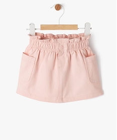 GEMO Jupe en jean avec taille élastique bébé fille rose standard