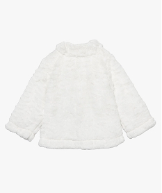 manteau a capuche avec doublure peluche bebe fille rose manteauxF170501_2
