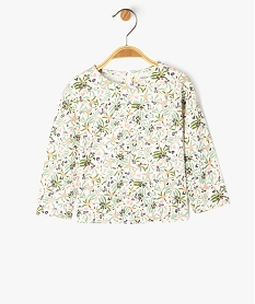ensemble 2 pieces bebe fille tee-shirt et salopette - lulucastagnette rose ensemblesF171501_4