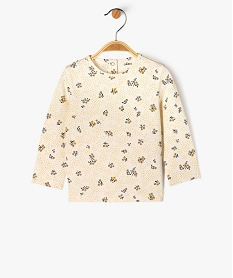 ensemble 2 pieces bebe fille   robe tee-shirt a manches longues jaune robesF171701_4