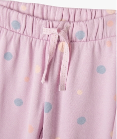 ensemble 2 pieces sweat et pantalon en molleton bebe fille violet sweatsF172201_3