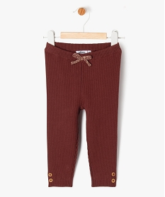 GEMO Pantalon en maille côtelée bébé fille marron standard
