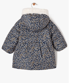 blouson a capuche avec doublure chaude bebe fille bleuF173401_4