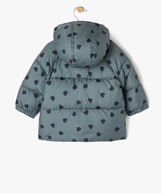 doudoune matelassee a motifs bebe fille vert doudounesF173501_4