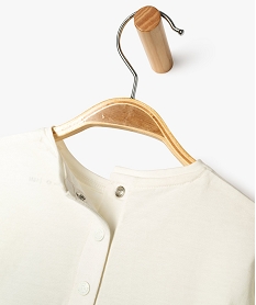 tee-shirt a manches longues avec volants bebe fille - lulucastagnette beige tee-shirts manches longuesF176101_4