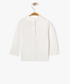 tee-shirt manches longues et col roule imprime bebe fille beige tee-shirts manches longuesF177201_3