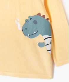 pyjama en velours 2 pieces motif dinosaures bebe jaune pyjamas 2 piecesF181401_2