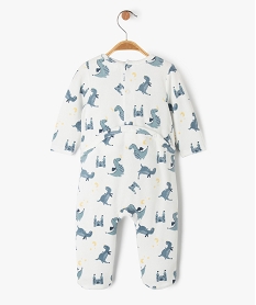 pyjama en velours a motifs dragons bebe garcon blanc chine pyjamas veloursF189001_3