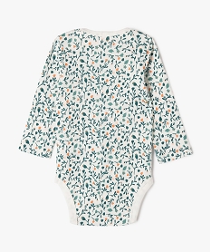bodies a manches longues a motifs fleuris bebe (lot de 3) beige body manches longuesF191901_4