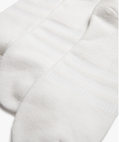 chaussettes de sport tige basse homme - adidas (lot de 3 paires) blanc standardF193301_2