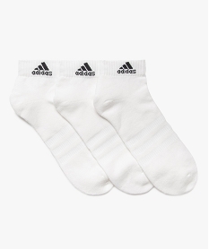 chaussettes de sport tige basse homme - adidas (lot de 3 paires) blanc standardF193301_3