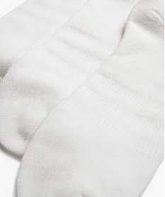 chaussettes de sport tige basse homme - adidas (lot de 3 paires) blanc standardF193301_4