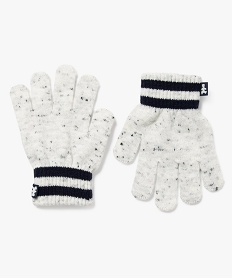 gants en maille chinee garcon - lulucastagnette blanc chine foulards echarpes et gantsF194301_3