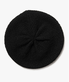 GEMO Béret en maille femme noir standard
